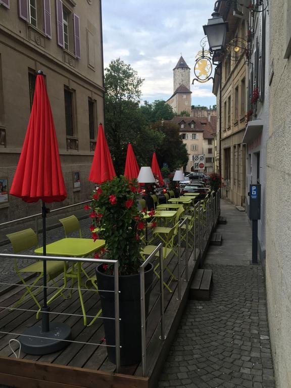 Hotel-Restaurant Le Lion D'Or Porrentruy Exterior photo