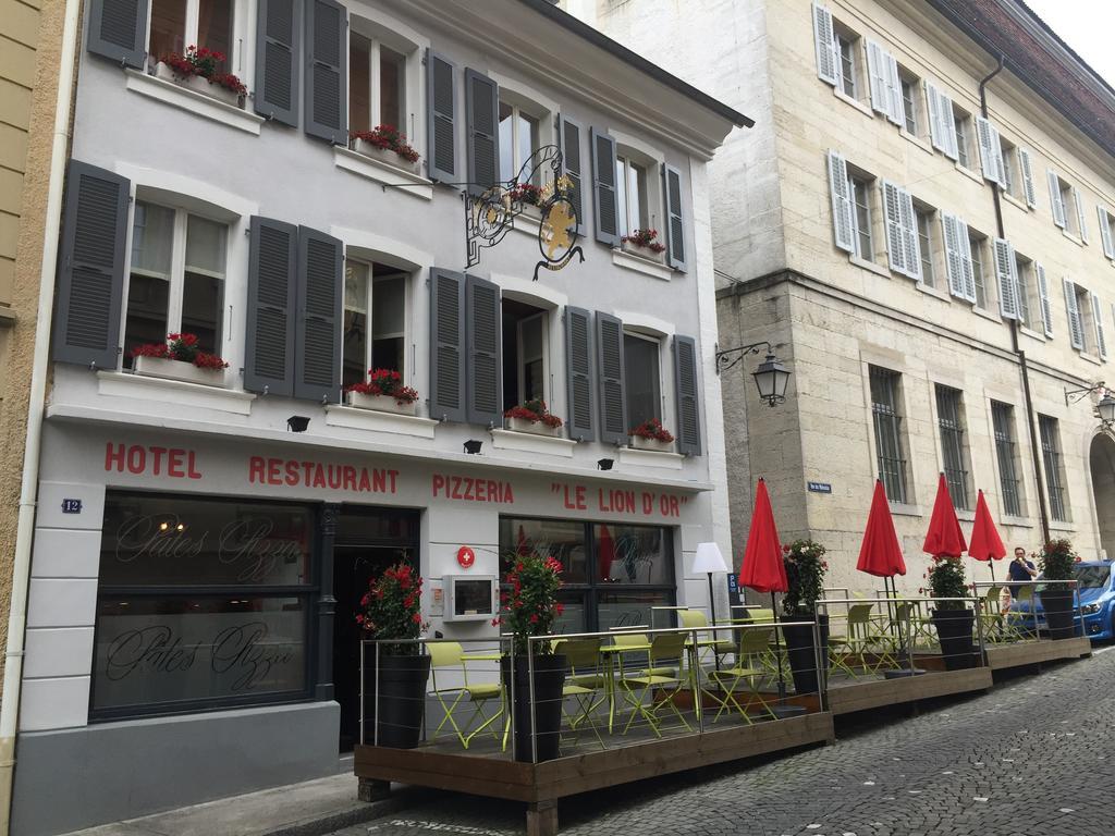 Hotel-Restaurant Le Lion D'Or Porrentruy Exterior photo